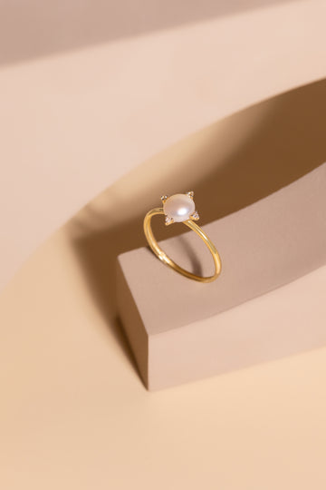 Anel Perola Luciana Sagioro